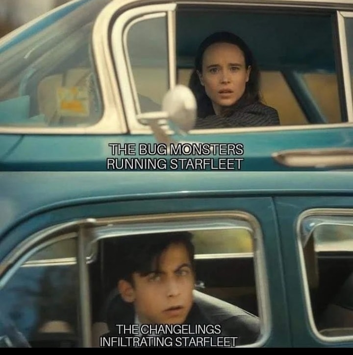 The meme is a humorous comparison between the "X-Files" theme song and the "Star Trek: The Next Generation" theme song, suggesting that the two shows are similar in tone and style. The meme reads: "The X-Files theme song is to The X-Files as The Next Generation theme song is to The Next Generation."